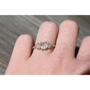 alternative raw diamond engagement ring raw crystal size 4 5 6 7 8 8 9 1…